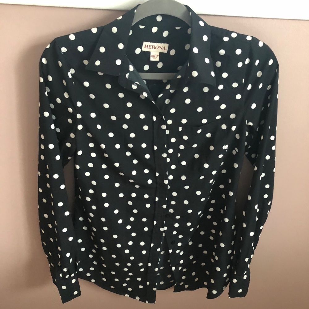 Silky button up work top